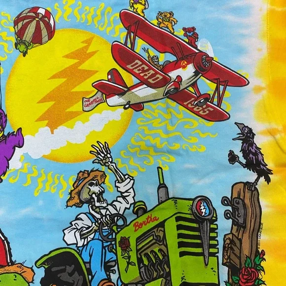 Grateful Dead Plane Airline Bears Men’s Tie Dye Shirt Available in M, L, XL, XX… - Picture 8 of 8
